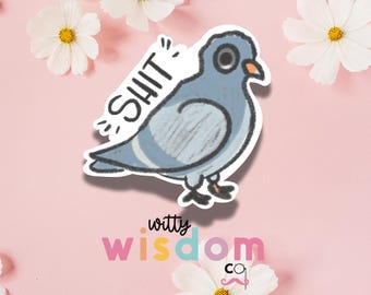 Anxious Pigeon | vinyl sticker
