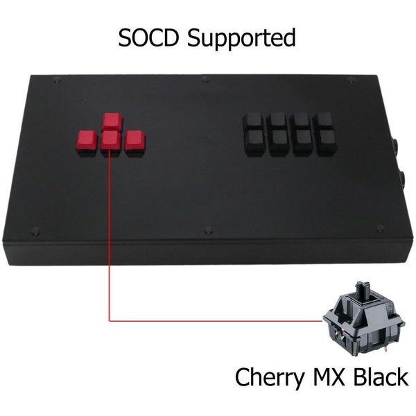 RAC-J800KK Mechanical Keyboard Arcade Joystick Fightstick for PS4/PS3/PC wasd All Button Fightstick Right Hand Side Directions