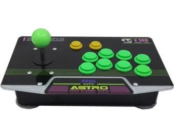 RAC-J500S 10 Buttons Arcade Stick Joystick USB Wired Acrylic Panel PC Sega Astro City Mini