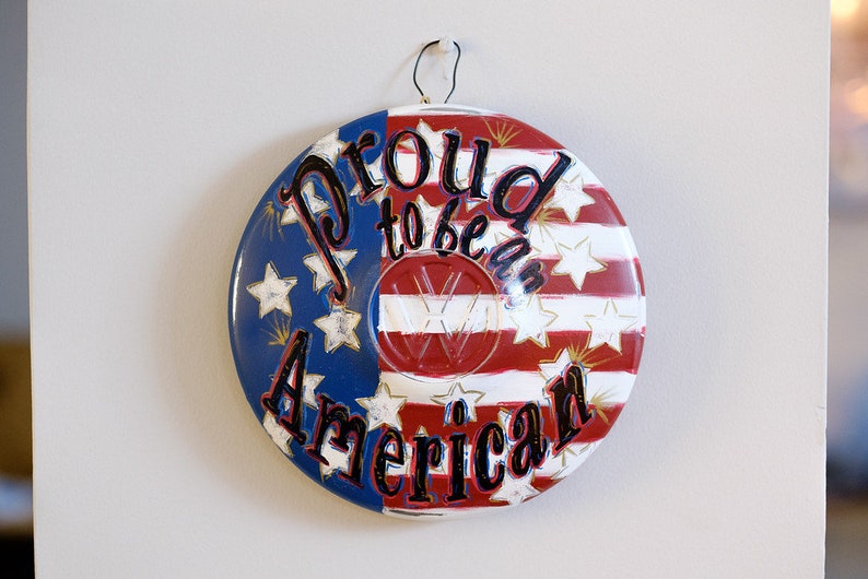 Authentic Hand Painted VW Hubcaps Volkswagen Artwork Etsy