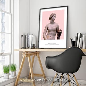 Aphrodite Art Print - Greek Mythology Wall Art - Aphrodite Statue Bust Print - Modern Home Decor - Classroom Poster - Printable! image 4