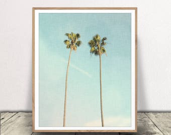 Palm Trees Art Print - Descarga digital instantánea - Beach House Style - Summer Vibes Decor - ¡5 descargar archivos incluidos!