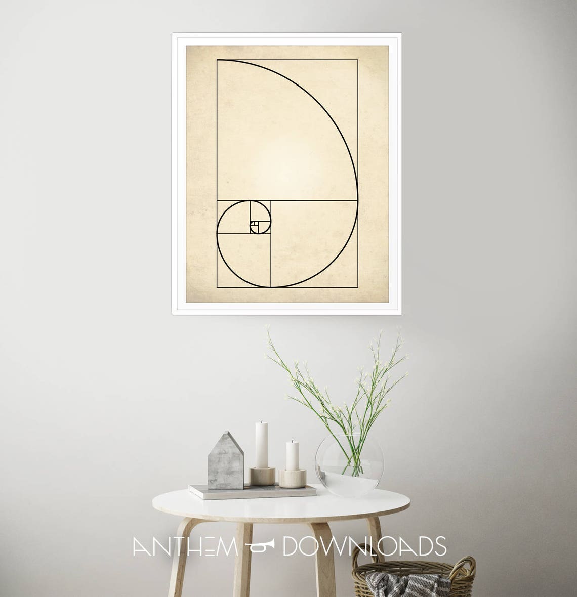 Fibonacci Print Science Decor Math Poster Fibonacci Sequence Wall Art ...