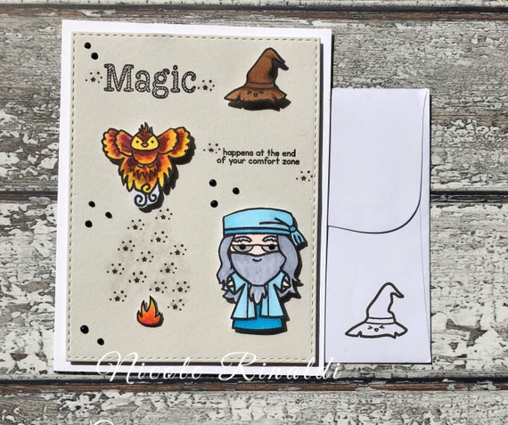 Wizard Birthday Card | Etsy