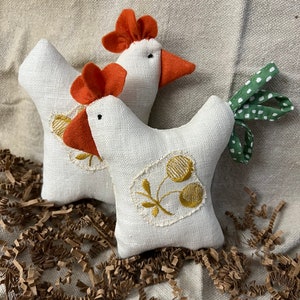 Handmade Rooster & Chicken