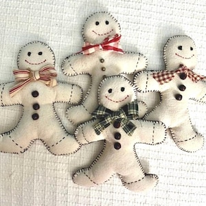Handmade Gingerbread Man. Ideal for Primitive, Shabby, Farmhouse or ...