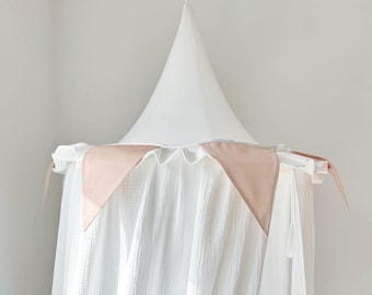 Powder Pink Cotton Bunting Banner, Nursery Monochrome Wall Hanging Decor, Baby Room Triangle Flag Decoration, Blush Pennant Fabric Garland