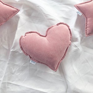 Fluffy Pink Heart Shaped Decorative Pink heart pillow | Etsy