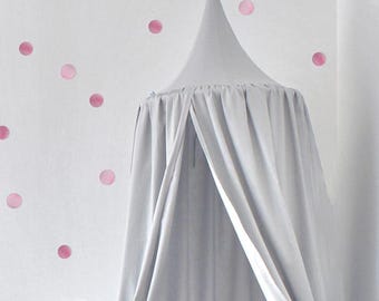 Cotton Bed Hanging Canopy - Baldachin, Kids Room Reading Nook