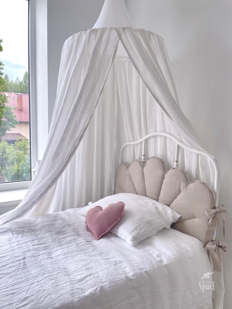 Natural Linen Headboard Cushion / Headboard Pillow / Padded Etsy