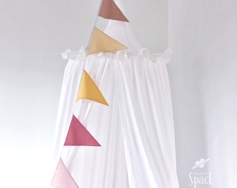 Multicolour Cotton Bunting Garland, Nursery Colourful Wall Hanging Decor, Triangle String Banner, Pennant Fabric Wedding Party Decoration