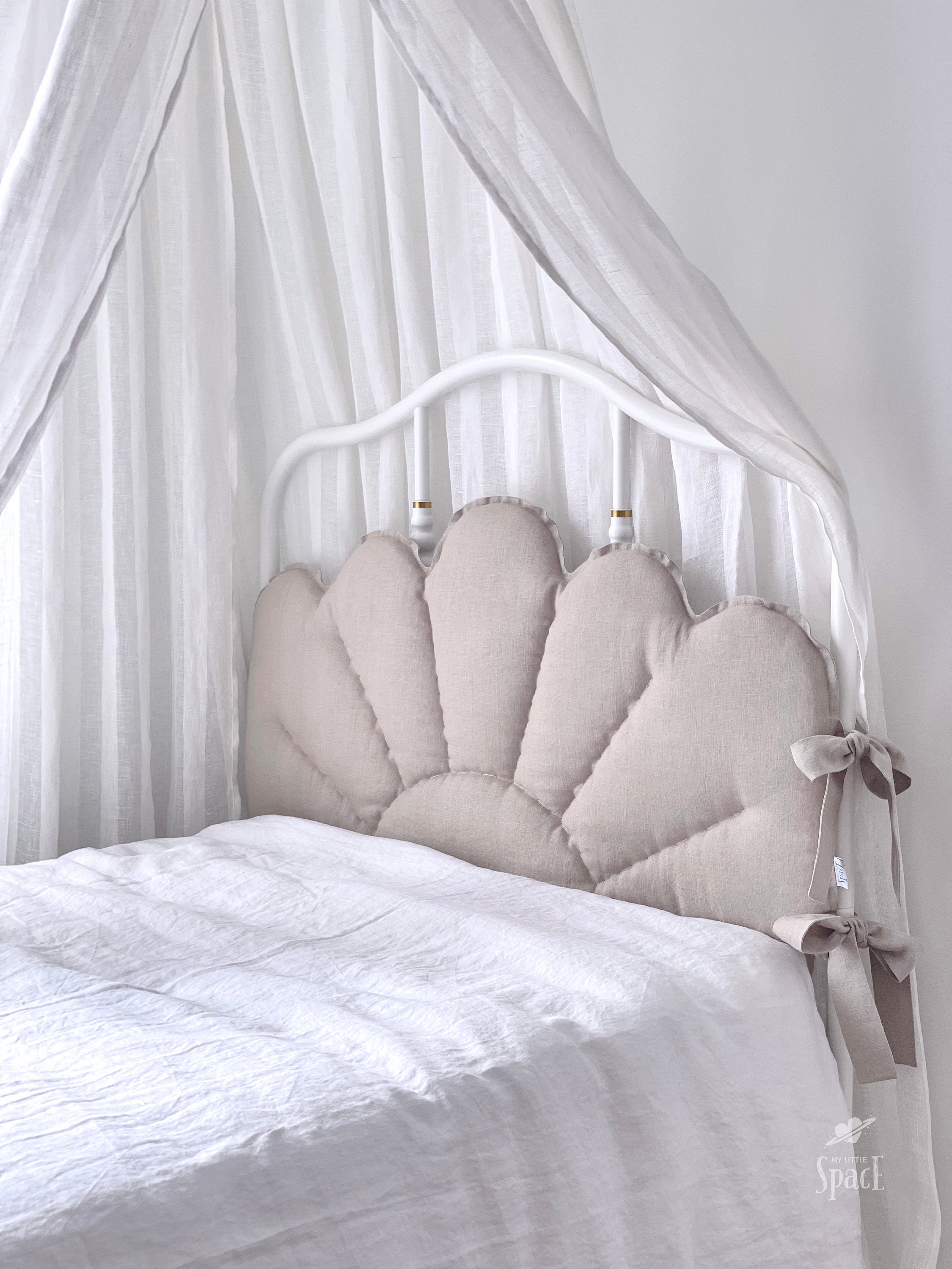 Natural Linen Headboard Cushion / Headboard Pillow / Padded Etsy