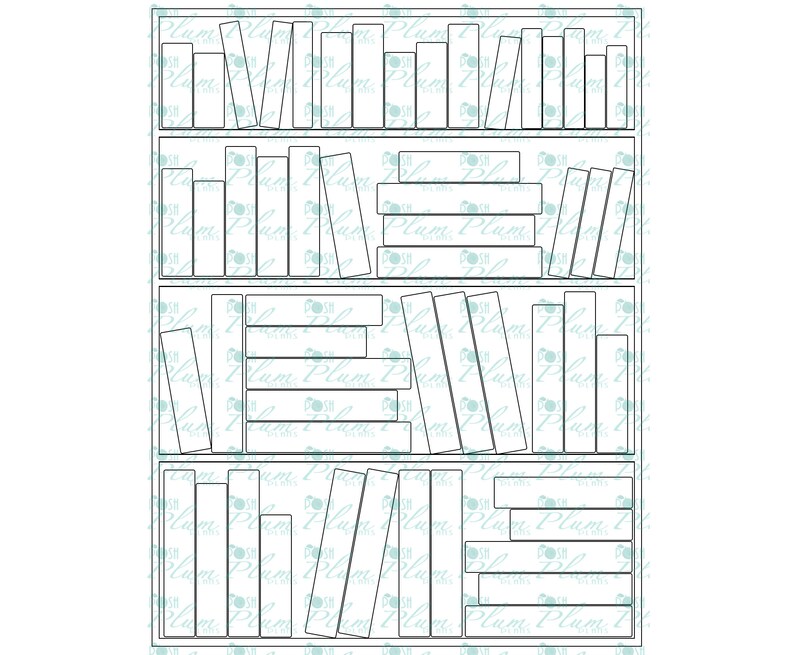 Digital Bookshelf Tracker Goodnotes 5 Bookshelf Tracker Bookshelf