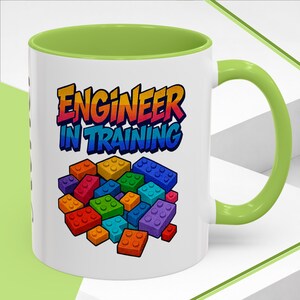 Personalized Engineer in Training Mug | STEM Gift, Building Blocks
