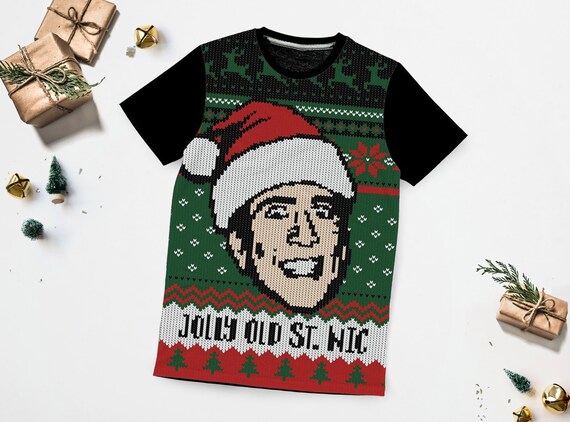 nicolas cage christmas sweater