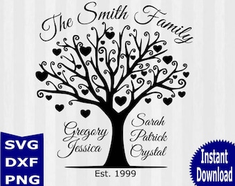 family tree template etsy