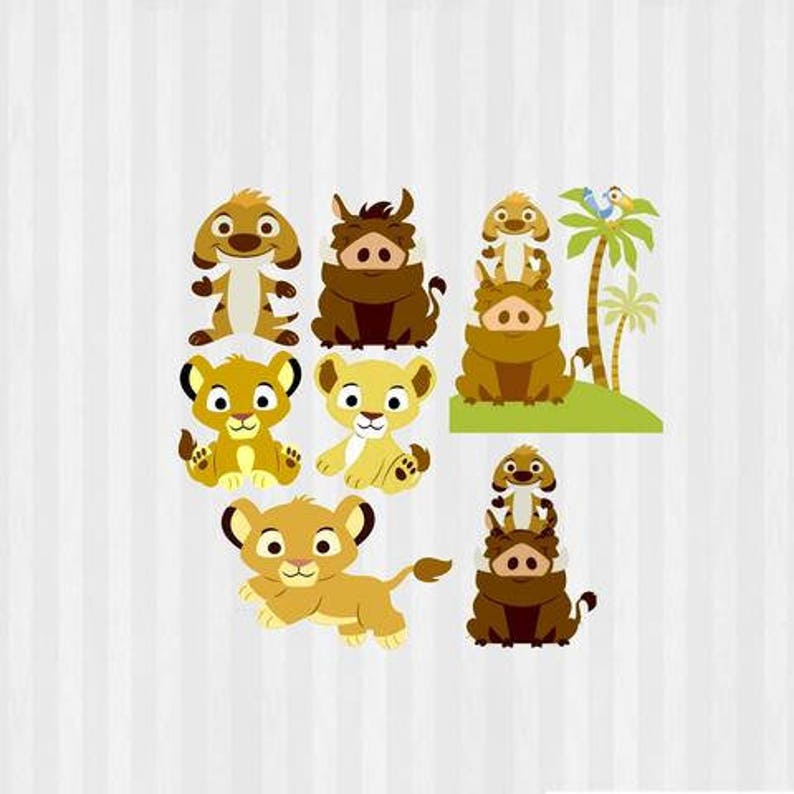 Download Baby Lion King Clip art Baby Lion King SVG Lion King baby | Etsy