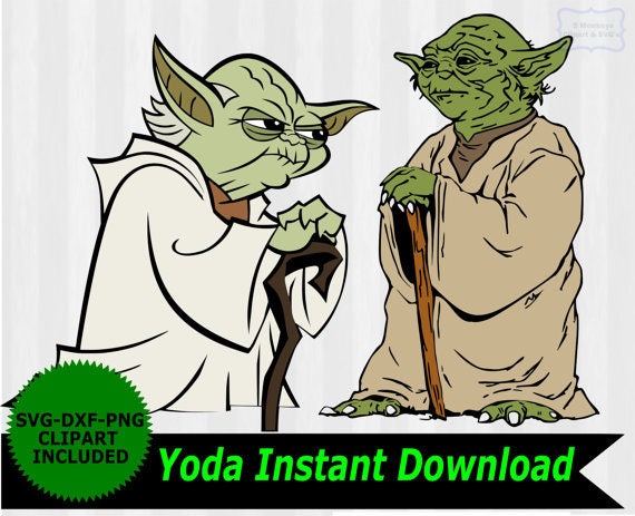 Download Yoda svg Star Wars SVG Yoda Clip Art Starwars SVG files ...