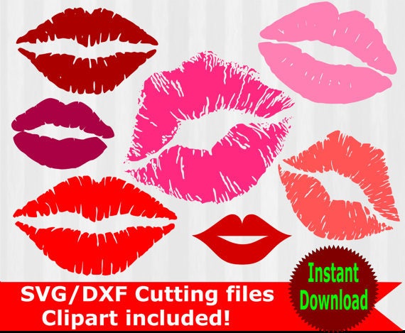 Download Kissing Lips SVG and clipart kiss lips clip art lips svg ...
