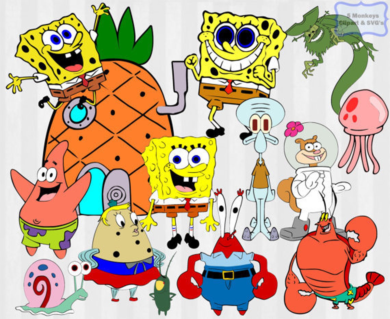 Губка боб все части. Губка Боб квадратные штаны герои. Sponge Bob персонажи. Рисунки из мультика губка Боб. Спанч Боб вектор.
