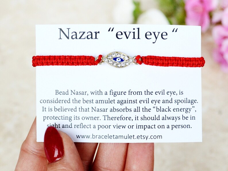 Evil eye bracelet Red Kabbalah Bracelet Good luck bracelet Etsy