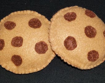 Felt Chocolate Chip Cookies 2pcs.