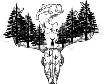 EZ-STIK Family Tradition Decal - 6 Inch Turkey Bass Deer Hunting