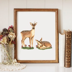 Horned Deer - Printable Art