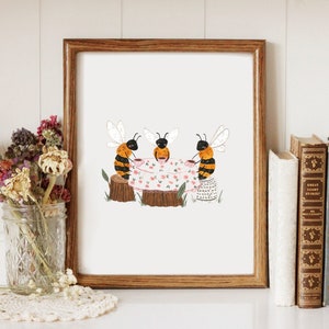 Bee Tea Time - Printable Art