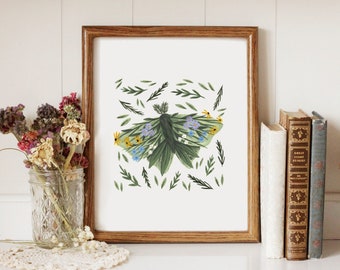 Wildflower Moth - Printable Art