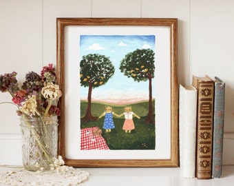 Cottagecore Frog Lovers - Printable Art