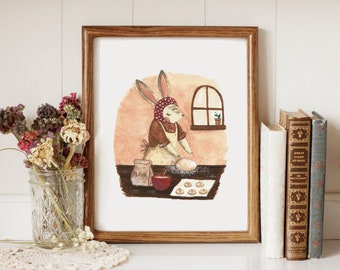 A Bun Making Buns - Printable Art