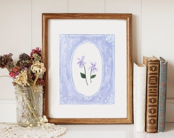 Wild Violets - Printable Art