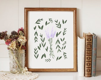 Lavender Flowers - Printable Art