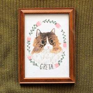 Custom Pet Portrait, Custom Pet Painting, Pet Lover Gift, Painted Pet Portrait image 1