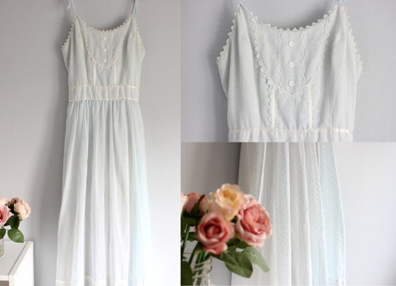 Candi Jones California Vintage Pastel Blue Dress