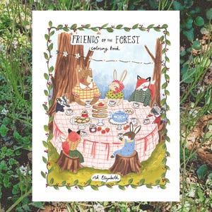 Friends of the Forest Coloring Book - Printable Coloring Book