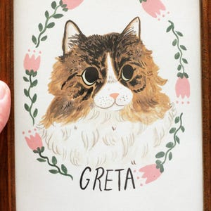 Custom Pet Portrait, Custom Pet Painting, Pet Lover Gift, Painted Pet Portrait image 3