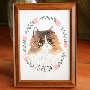 Custom Pet Portrait, Custom Pet Painting, Pet Lover Gift, Painted Pet Portrait image 5