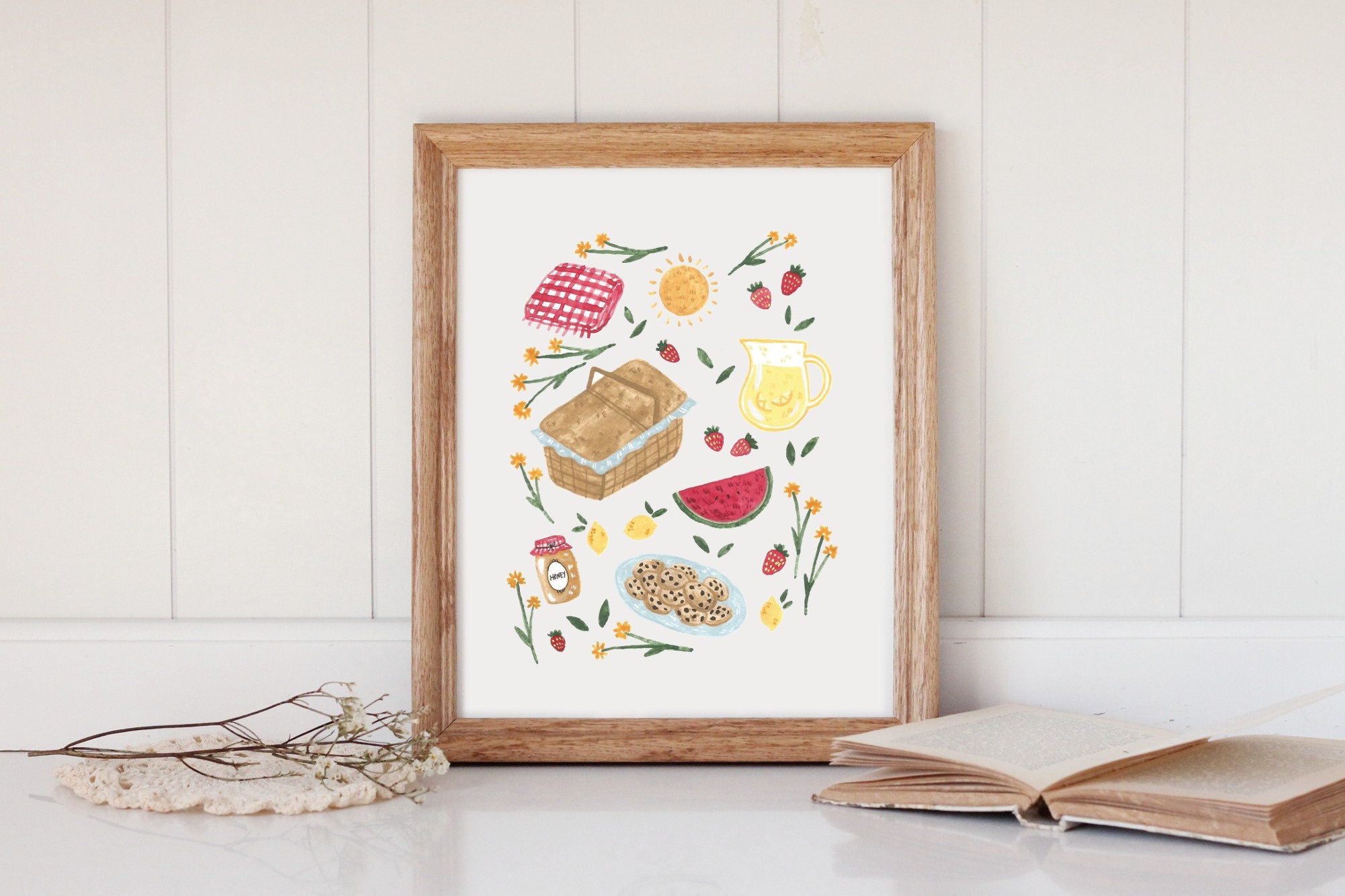 Summer Picnic Essentials Printable Art | Etsy
