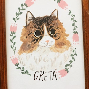 Custom Pet Portrait, Custom Pet Painting, Pet Lover Gift, Painted Pet Portrait image 2