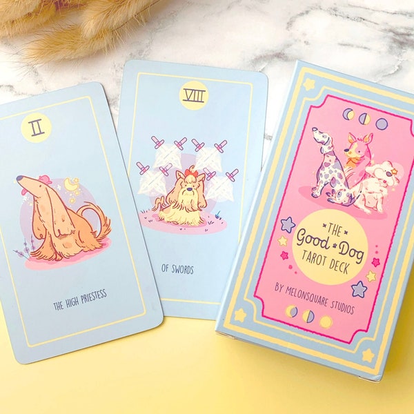Good Dog Tarot Deck - Unique Dog-Themed Tarot Cards - Perfect Gift for Dog Lovers and Tarot Enthusiasts