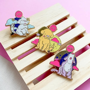 Good Puppy Tarot Enamel Pins | Witch Pins | Pastel Tarot | Tarot Reading | Fortune telling | oracle deck| Astrology | Divination | occult