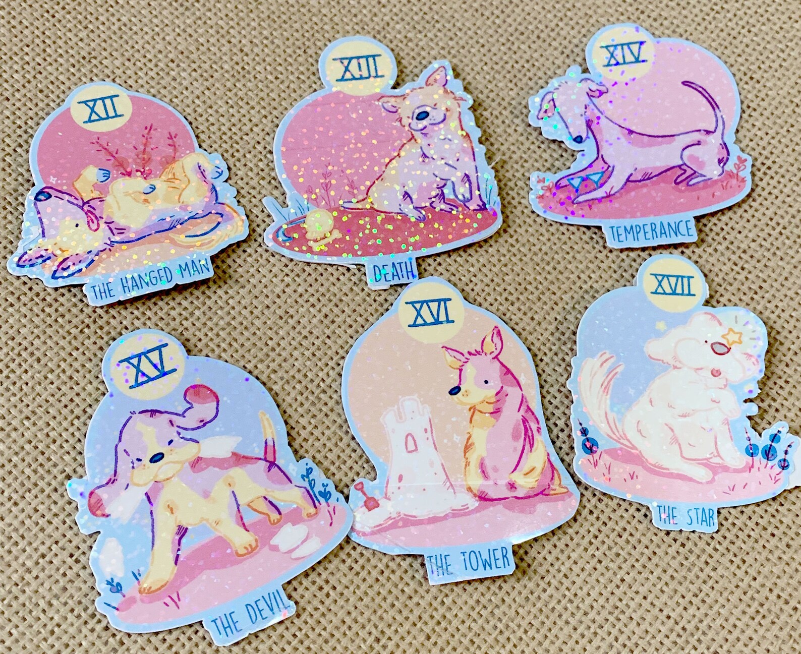 Good Dog Tarot Deck Stickersdog Lover Gift Tarot Stickers Etsy