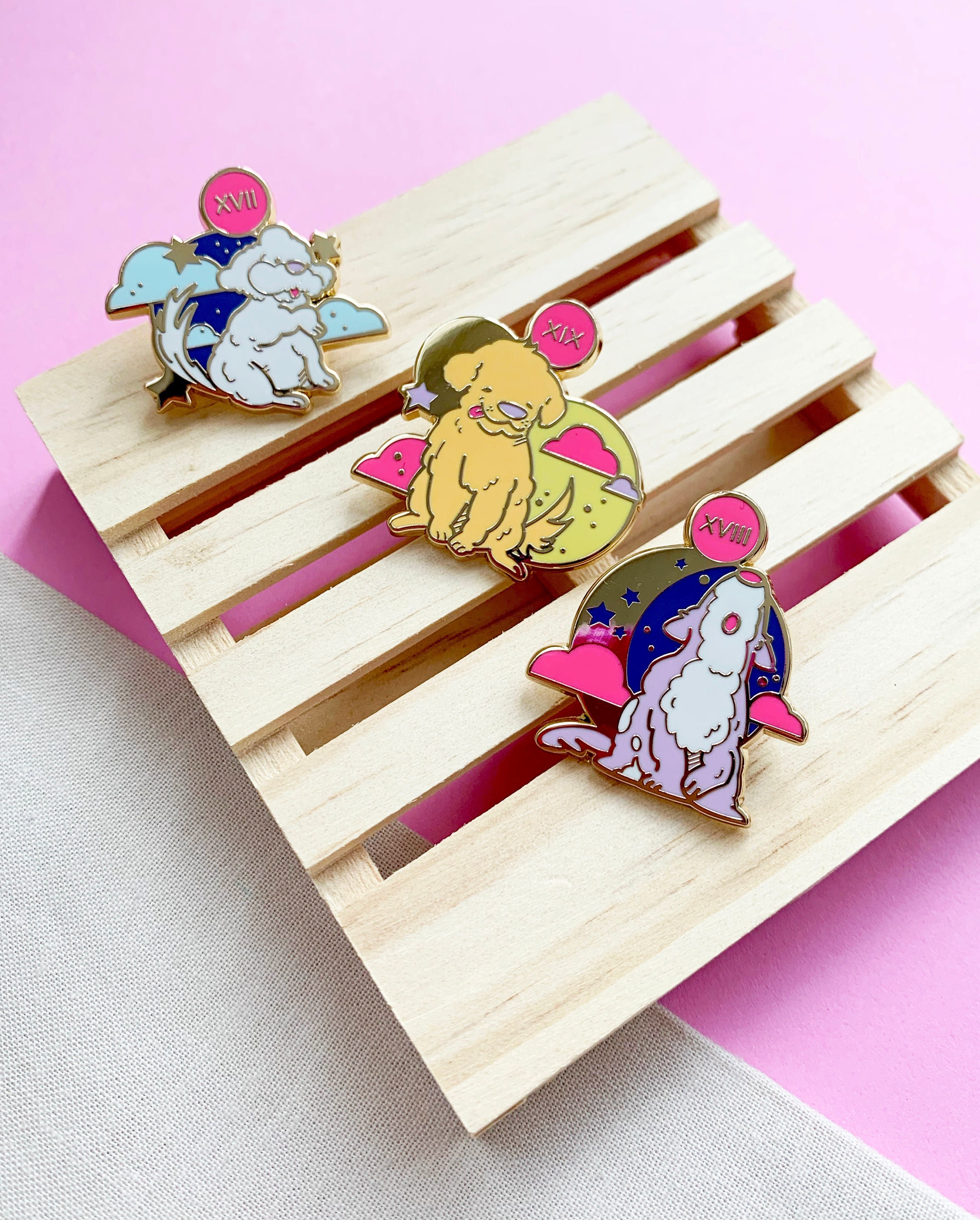 Good Puppy Tarot Enamel Pins Witch Pins Pastel Tarot - Etsy Canada