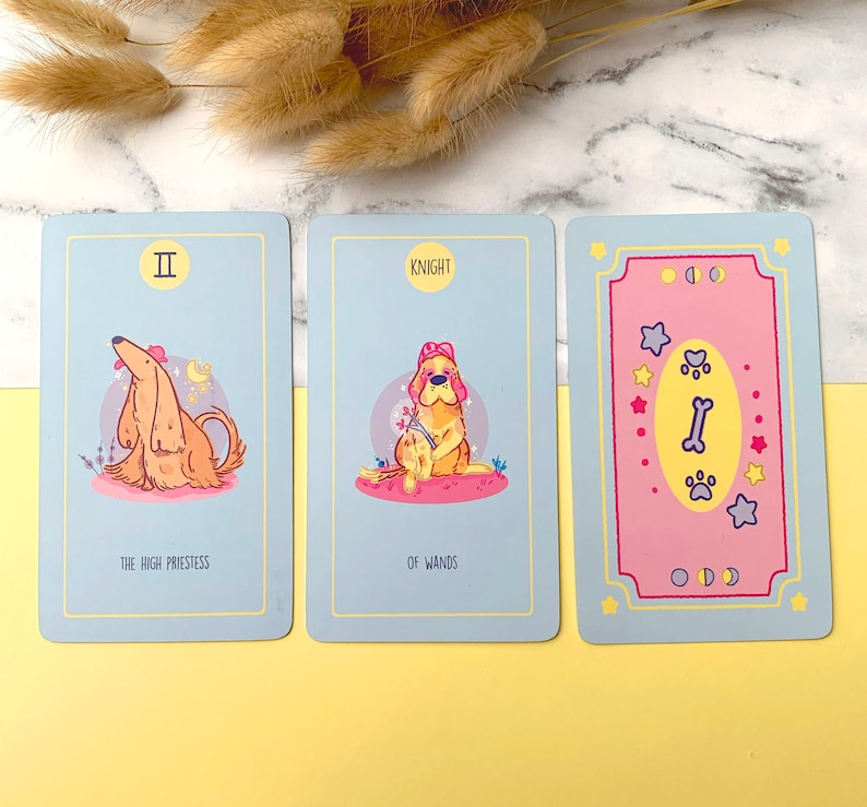 Baraja de Tarot "El Buen Perro": Cartas únicas de Tarot con temática canina: el regalo perfecto para amantes de los perros y entusiastas del Tarot. imagen 6