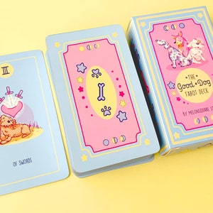 Baraja de Tarot "El Buen Perro": Cartas únicas de Tarot con temática canina: el regalo perfecto para amantes de los perros y entusiastas del Tarot. Tarot Deck-Tuck Box