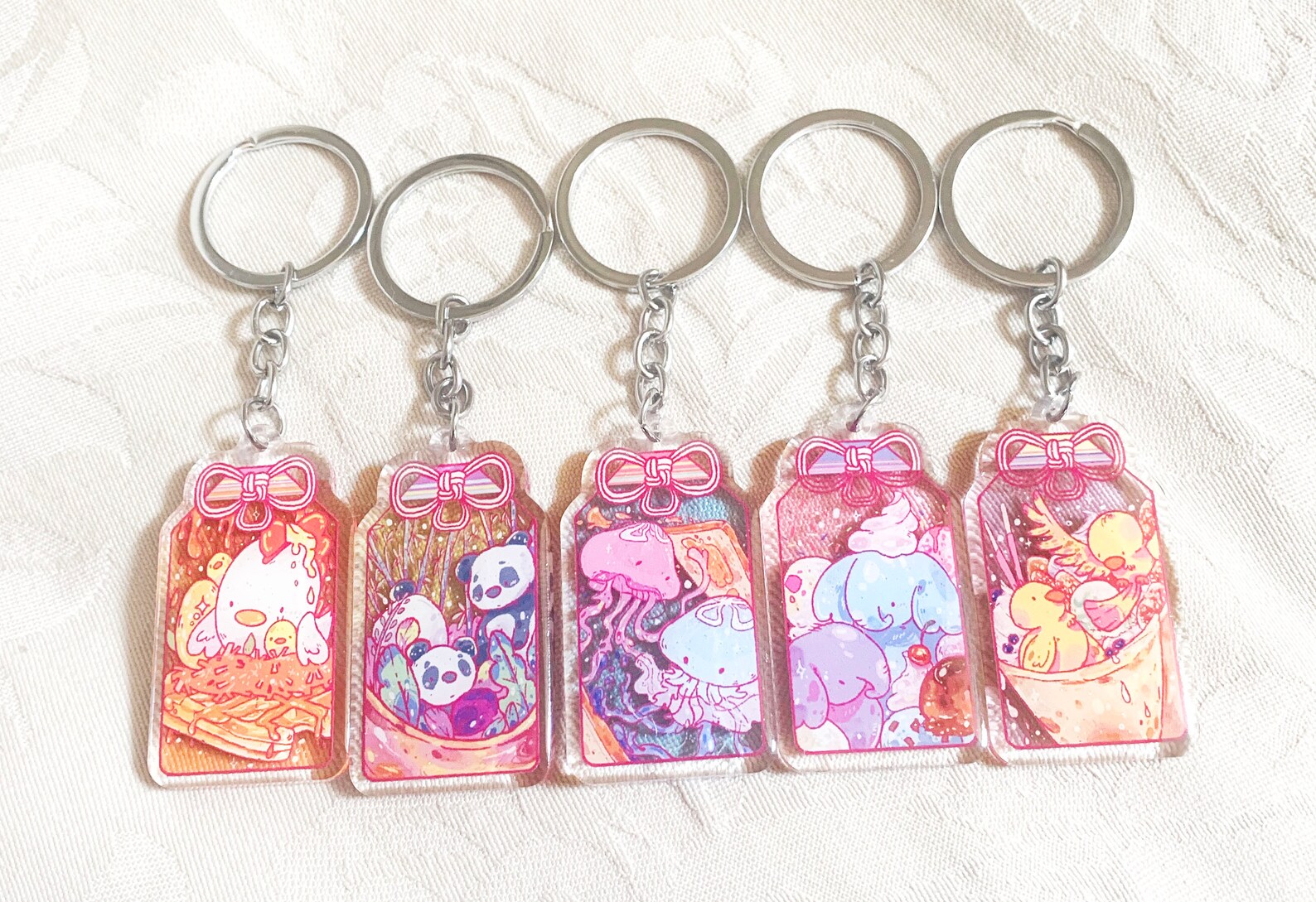 Omamori Pendant Acrylic Keychain Anime Keychain Etsy UK