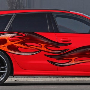 3D Tribal Car Sticker, 3D Tribal Car Wrap, 3D Tribal Racing Stripes Vinyl Decal, 3D Tribal Car Wrap, Tribal Car Design, Tribal Car Graphics