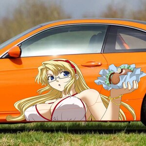 Sexy Anime Girl Car Sticker, Anime Car Vinyl Decal, Anime Car Wrap, One Piece Car Decal, Stickers for Sport Cars, Anime Car Vinyl Decal